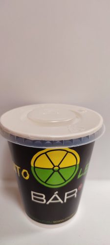Mojito Lemon logózott bár papír pohár   3dl  +tető